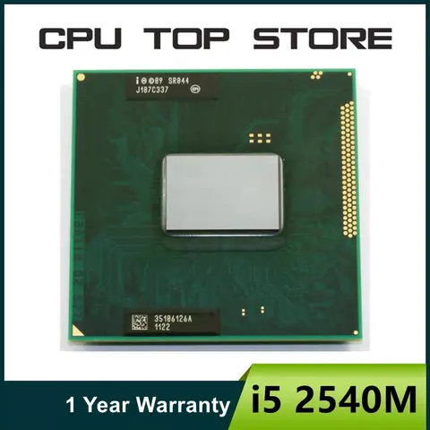 Intel Core i5 2540M  Laptop CPU SR044 2.6GHz Dual-Core Quad-Thread notebook Processor Socket G2 / rPGA988B