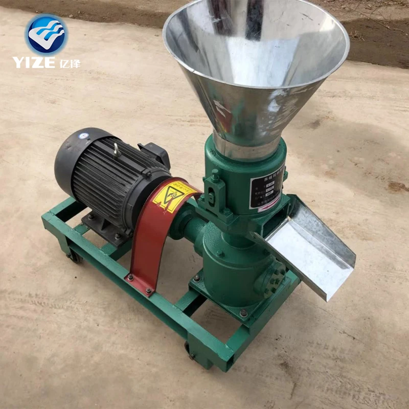 Ring Die Animal Feed Pellet Machine 2Ton Per Hour for Cattle Farm Hot Dip Galvanized Frame Auto Lubrication CE Certified