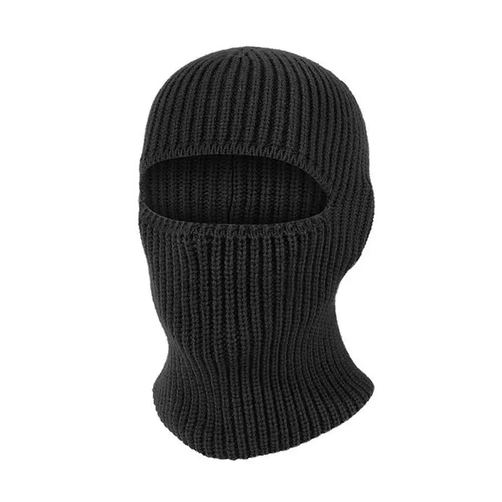 Chapéu de Balaclava de malha Windproof, Dustproof, Quente, Cara cheia, Esqui, Cobertura Esportiva, Ciclismo, Ao ar livre, L6v8