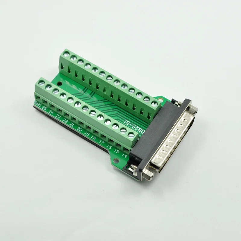 DB25 plug free solder male and female 25-pin parallel DR25 terminal board wiring terminals