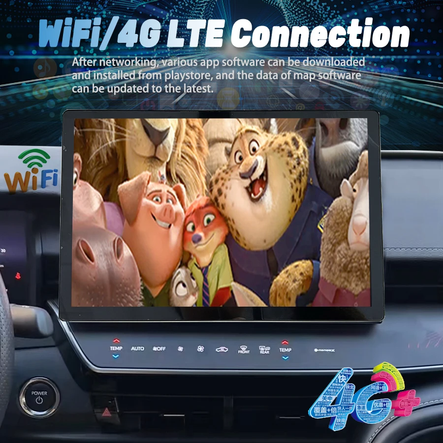 13.3 بوصة وحدة رأس أندرويد لتويوتا كامري 2024 الملاحة 4G واي فاي سيارة لتحديد المواقع مشغل فيديو الوسائط المتعددة Autoradio Carplay ستيريو DSP