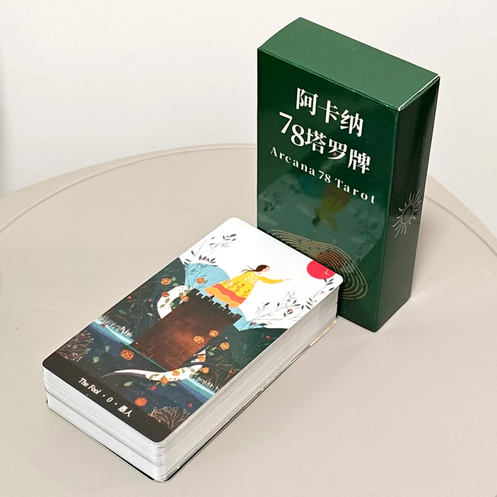 

Колода Таро Аркана 78 шт. Карты Таро 10,3*6 см на основе системы Уэйта Райдера с функцией произведения искусства 78 талантов художников