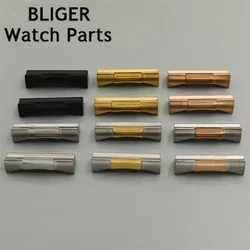 BLIGER 20mm Stainless Curved End Link Endlink Just For Diving Watch band Watch Rubber Leather Strap Seamless Connection