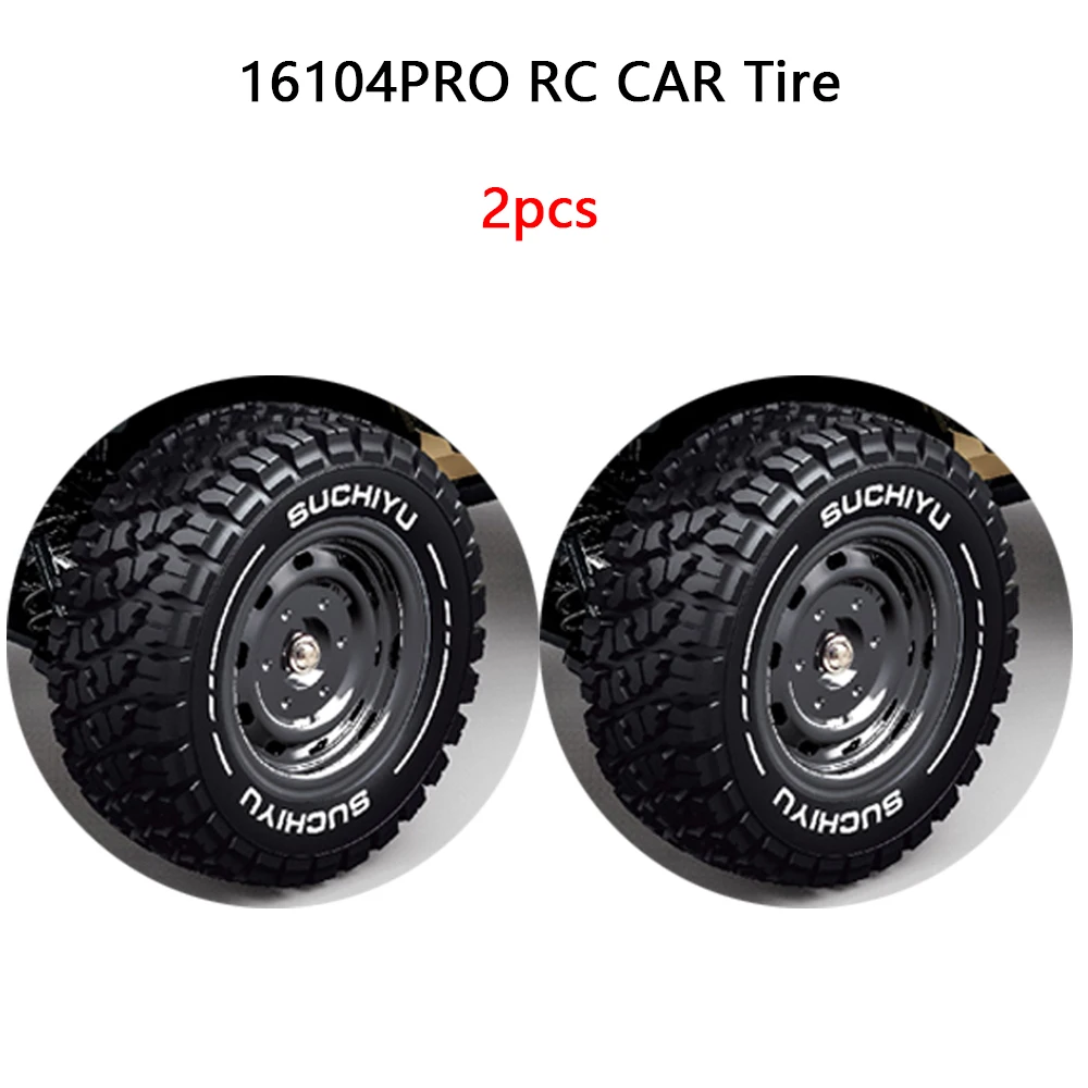 S910PRO 16104PRO RC Car Tires (2pcs), Durable Off-Road Replacement Wheels for Monster Truck & Crawler Upgrades