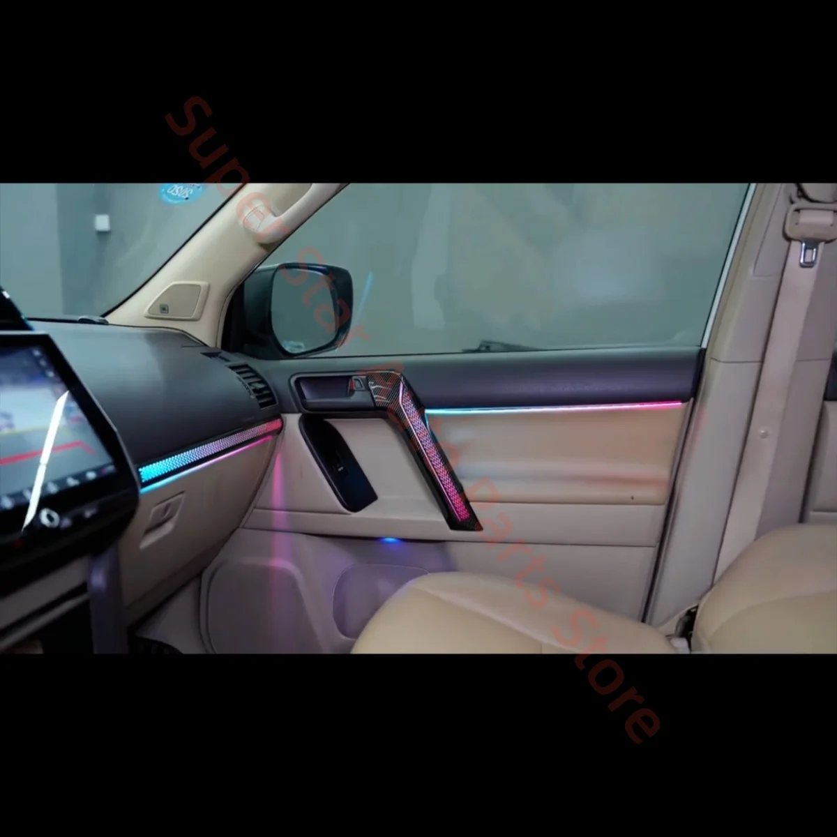 For Toyota Prado 2010-2019 LED Ambient light car interior lighting upgrade Auto accessories Atmosphere lamp Buttons &APP control
