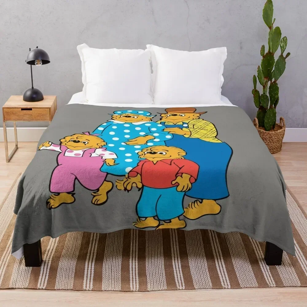 

The berenstain bears family Throw Blanket Giant Sofa halloween Tourist Hairy Blankets