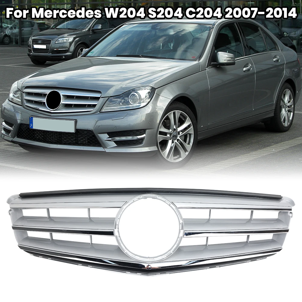 

Bumper Mesh Racing Grille for Mercedes W204 S204 C204 2007 2008 2009 2010 2011 2012 2013 2014 Sport Grills Car Parts Accessories