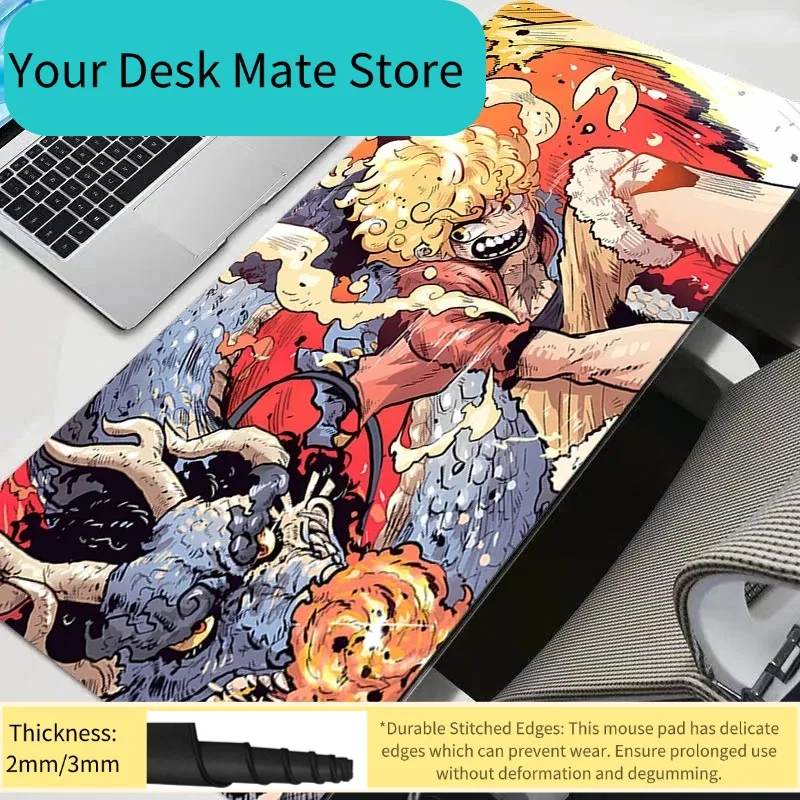 

Большой коврик для мыши One Piece Monkey·D·Luffy, игровой коврик для клавиатуры и мыши, коврик для компьютерного стола 90x40, игровые коврики для мыши для CS GO LOL