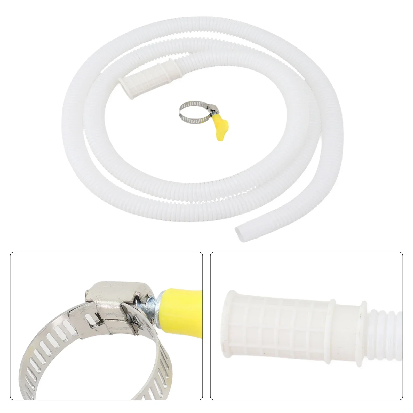 Connecting Range Air Conditioner Drain Hose Stainless Steel Clamps Washing Machine Water Inlet Hose Extension Pipe Portable Hose