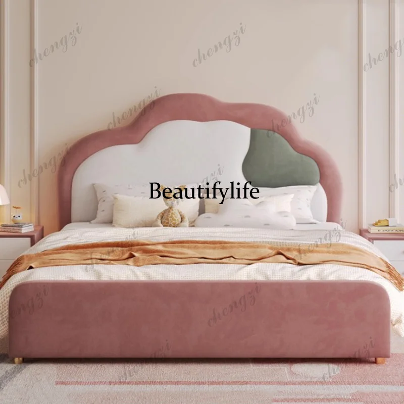 

K182 Design Bedroom Bed Frame Modern Sofa Human Dog Wooden Massage Bed Platform Sleeping Letto Matrimoniale Trendy Furniture