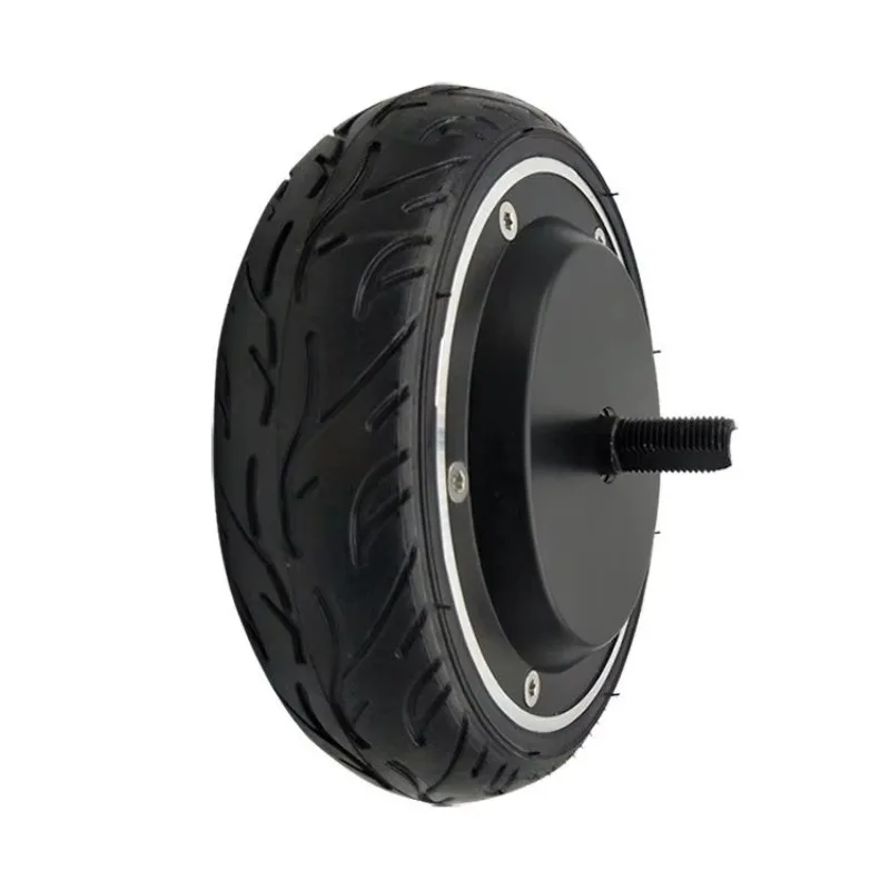 Built-in-encoder 8inch 5N.m 36/48V 350w 400RPM 1024 Wire 100kg Load Brushless DC Servo Electric Wheel Hub Motor for Robot