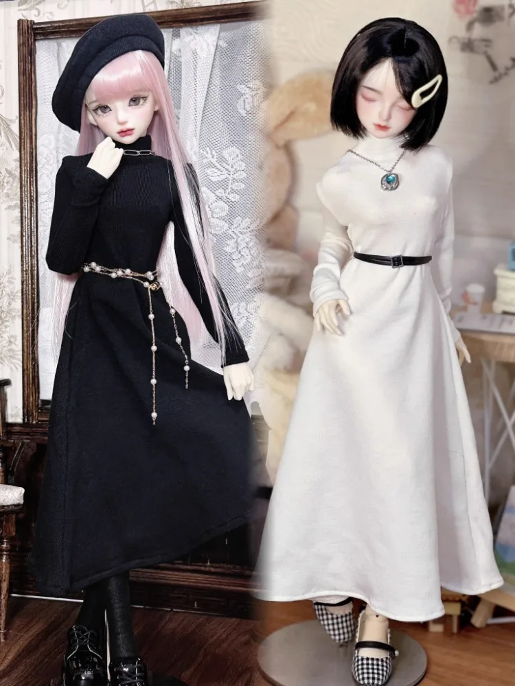 BJD All-Match Base Dress 1/6 1/4 1/3 Doll Clothes Custom W437