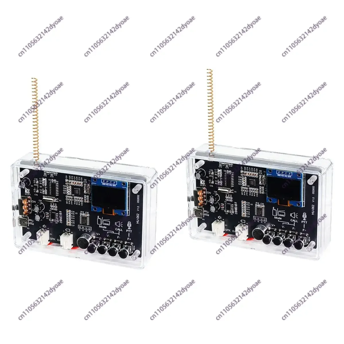 A72U 1 Pair Smart Walkie Talkie & Radio DIY Electronic Kit, Wireless Intercom Calling Radio Circuit Board Soldering Practice