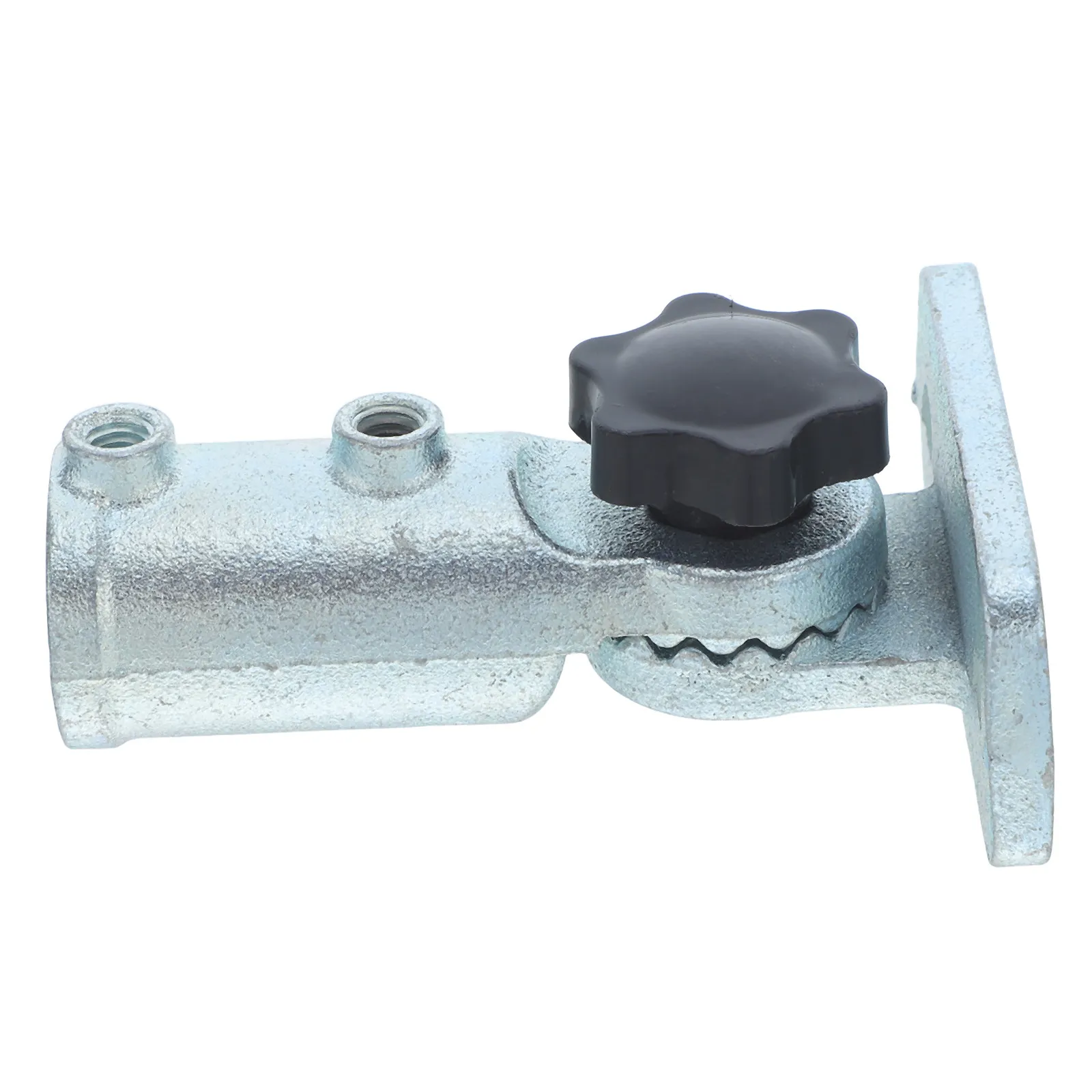 180 Degree Adjustable Flagpole Bracket Metal Deck Mounted Flagpole Base Plate Wall Mount Sturdy Flag Pole Holder for Outdoor Usa