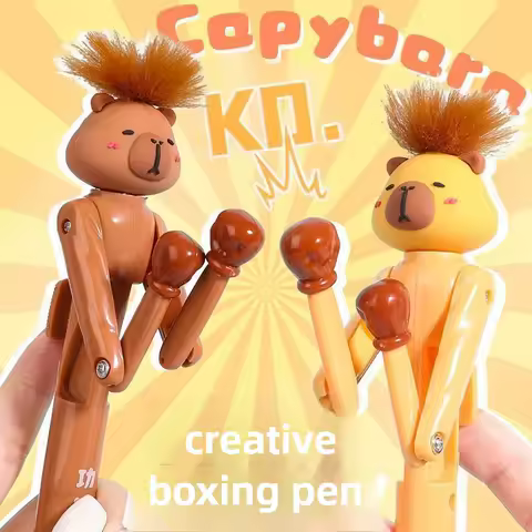 Capybara Boxing Pen Funny Ballpoint Office Stress Relief Creative Stationery