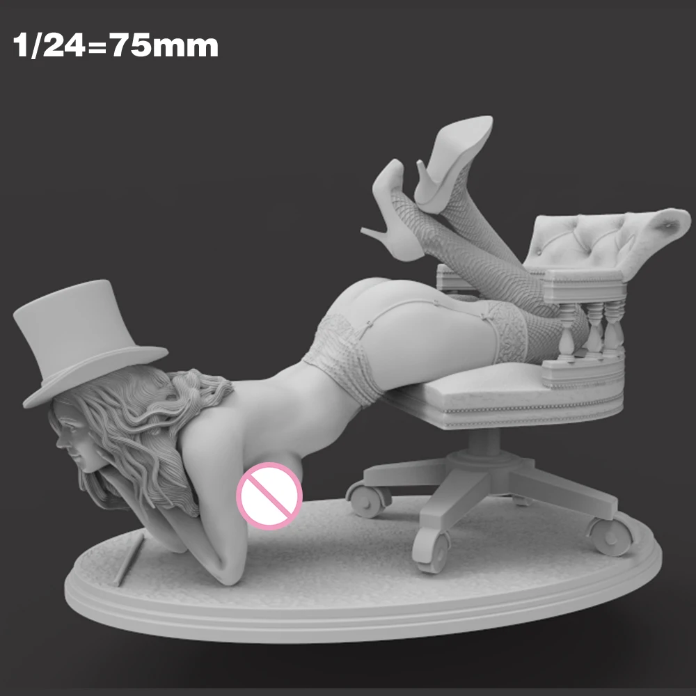1:24 Belle Zatana FUTA, modelo impreso en 3d, Kit de modelo de figura sin pintar de resina NSFW, Kits Gk de garaje en miniatura, juguetes Diy sin montar