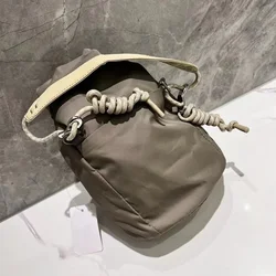 Lawaia Bucket Bag Medium Size Simple Rope Blessing Bag Fudai 1pc 25cm Chest Pack for Men Outdoor Chest Pouch