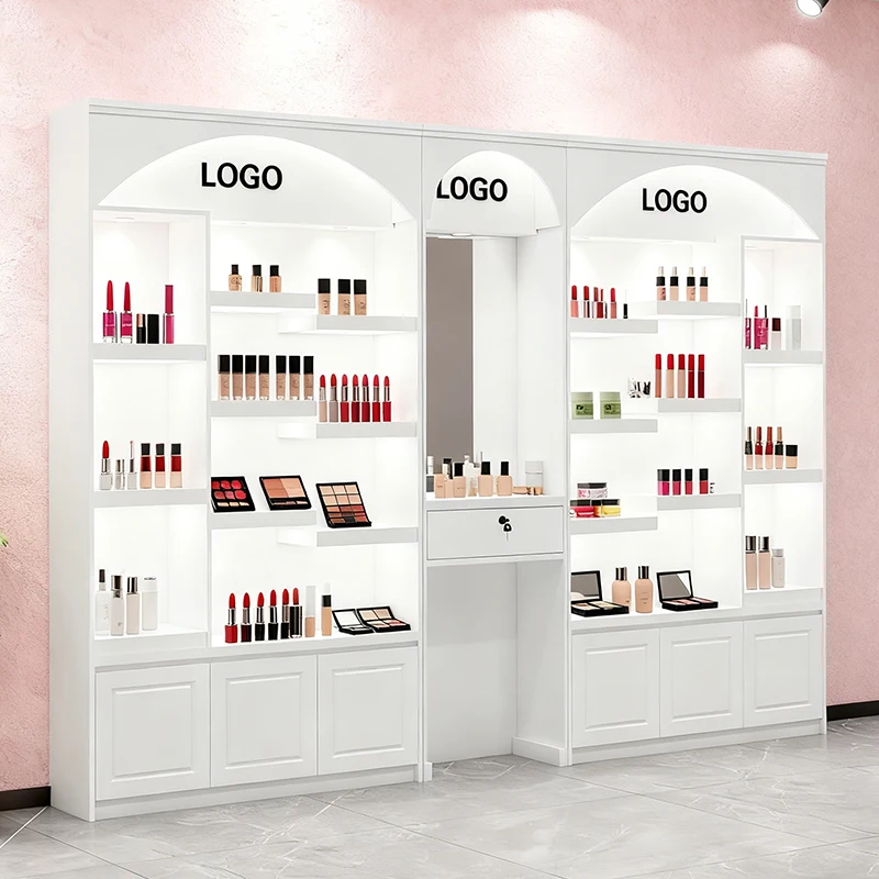 European Paint Display Product Cabinet Skin Care Products Boutique Showcase Multifunctional Display