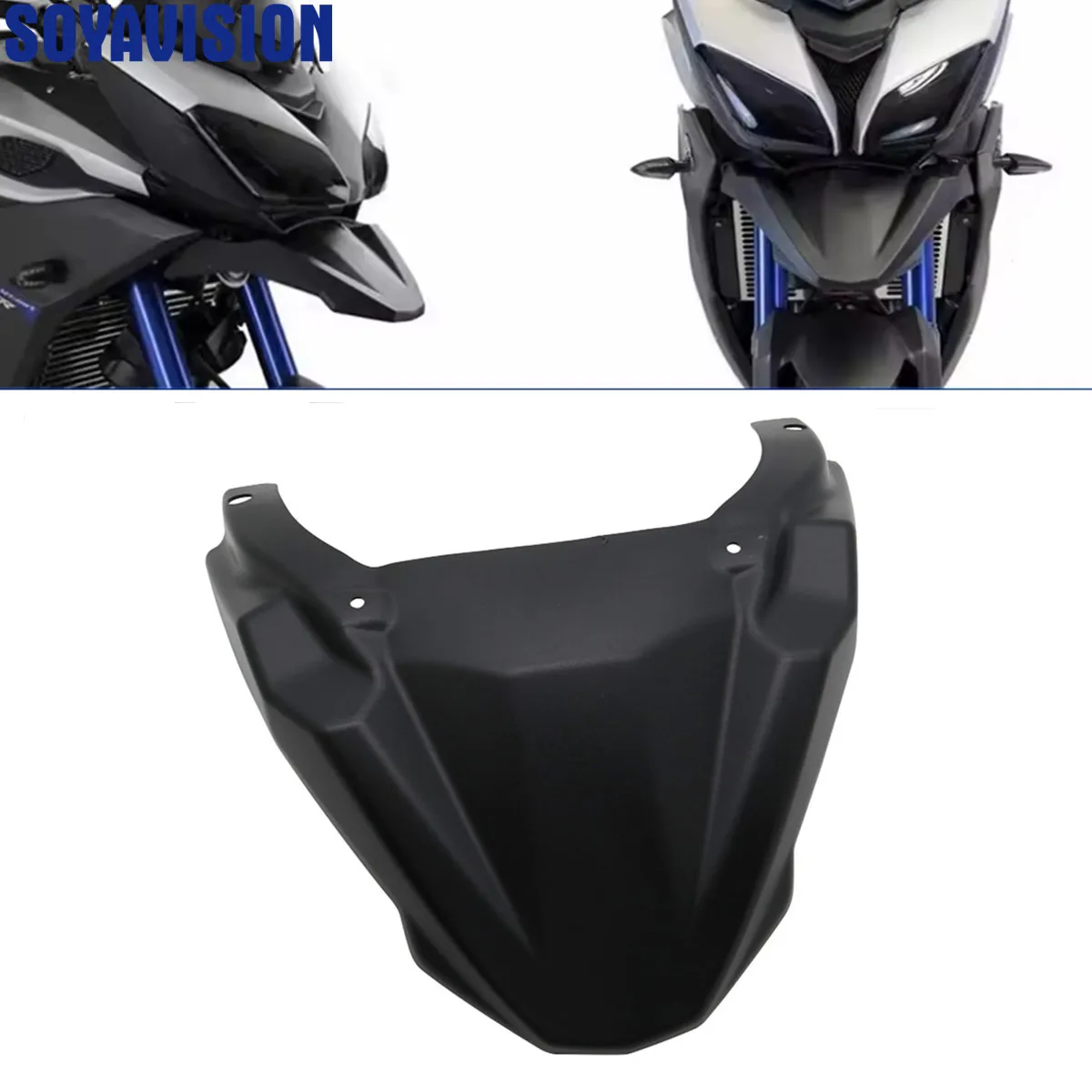 

Аксессуары для мотоциклов, переднее крыло, клюв, защита капота, удлинитель, черный для Yamaha MT-09 MT09 Tracer 900 GT FJ-09 2015-2019