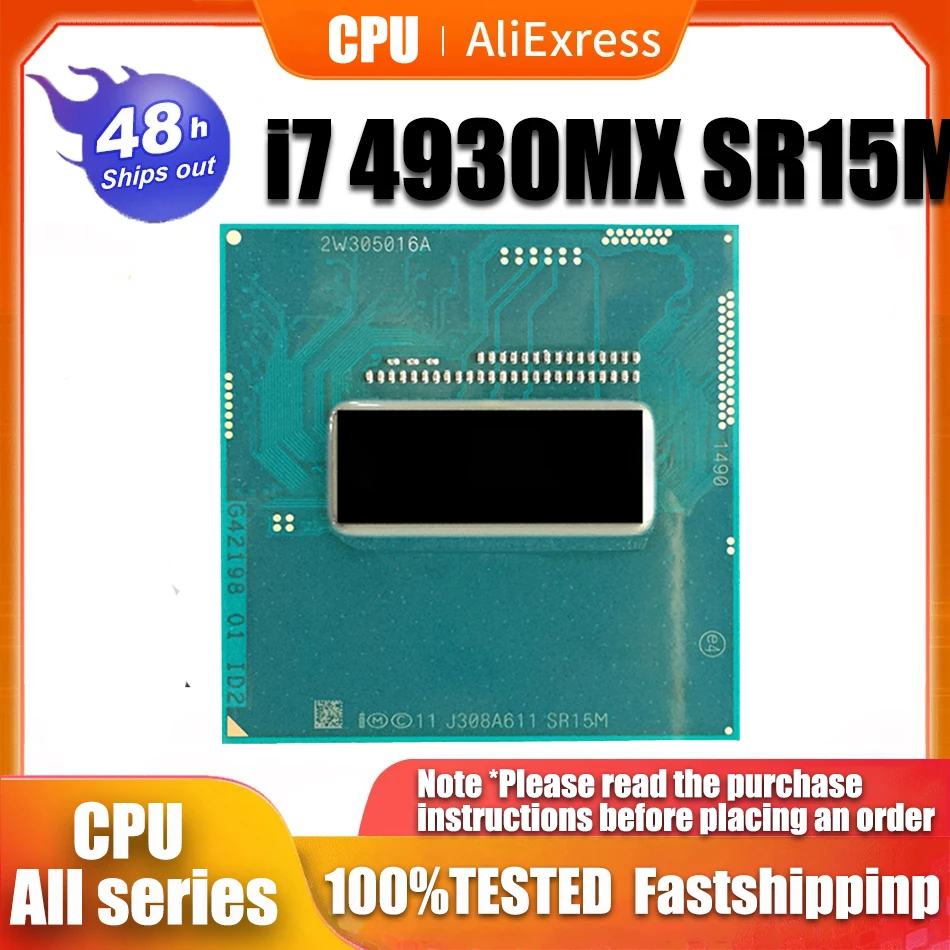 

Оригинальный Core I7-4930MX SR15M CPU I7 4930MX процессор 3,00 GHz Socket G3 / rPGA946B