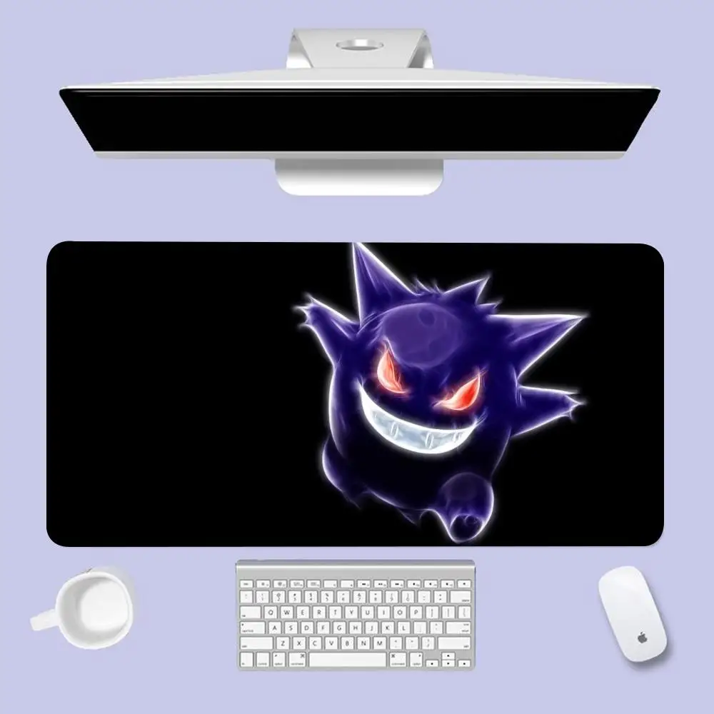 

P-POKEMON G-Gengar Mouse Pad Pc Gamer Computer Table Xxl Mouse Pad Gaming Accessories Desk Mat Keyboard Mousepad Cabinet 90x40cm