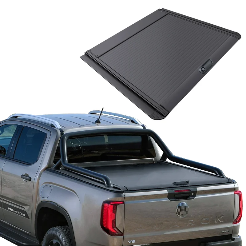 

Spider Man Auto Parts Factory New Hot Selling Waterproof Retractable Pickup Tonneau Cover for Volkswagen Amarok Manual Roll Alum