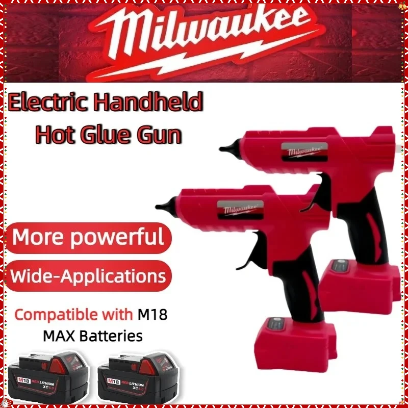 Milwaukee Electric Hot Melt Glue Gun DIY Hot Melt Glue Gun For Packaging Decoration For Milwaukee Ba