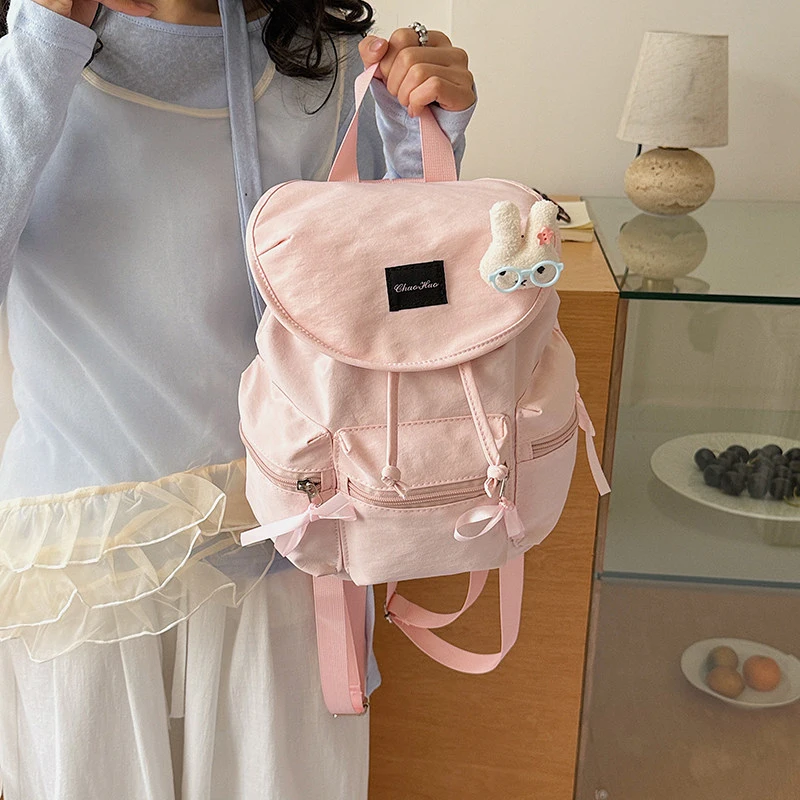

Korean-style daily travel small backpack for women2026New backpack for travel, cute small canvas school bag