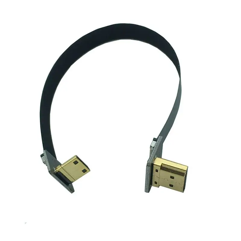 FPV Aerial Photography Line, PTZ, FPV Dedicated Standard HDMI Compatible Mini HDMI Compatible A to C Male Elbow Flexible Cable