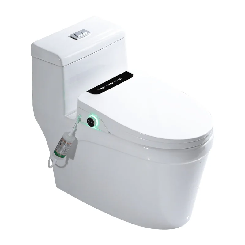 Luxury Floor Mounted Ceramic Smart Toilet Commode Water Closet Toilet Automatic Instant Heated Seat Bathroom Smart Toilets