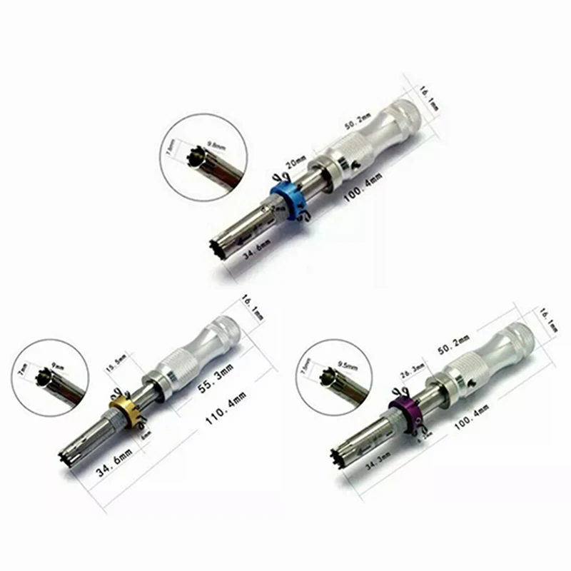 Locksmith Tools 3 Pcs 7 Pin Advanced Tubular Lock Tool Set For Padlock Tool Cross Pic-ik Tubular Pick Stainless Steel Tubular