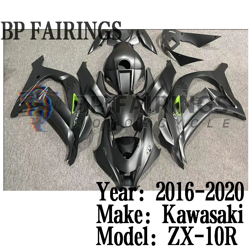 For Kawasaki Ninja ZX10R 2016 2017 2018 2019 2020 Fairings Kit Sit for ZX-10R 2016-2020 ABS Bodywork Fairings Set Matte Black