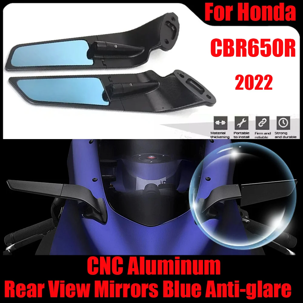

2024 CBR650R CNC Rearview Mirror For Honda CBR650R CBR 650 R 2024 Stealth Sport Winglet Mirror Kits Adjustable Stealth Mirrors
