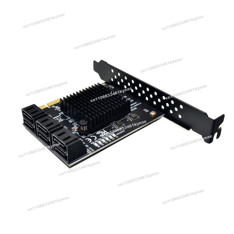 Suitable for PCI-E To Sata3.0 Expansion Card 4 Ports 6 Ports 6Gbps Adapter Card IPFS 88SE9215