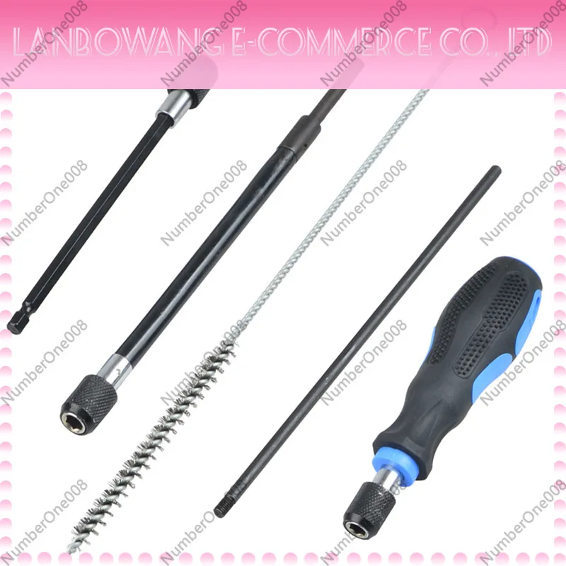 For Automotive 19-Piece Injector Cleaning Kit, Steel Wire Brush Set for Fuel Injector Seat Carbon Removal view 5