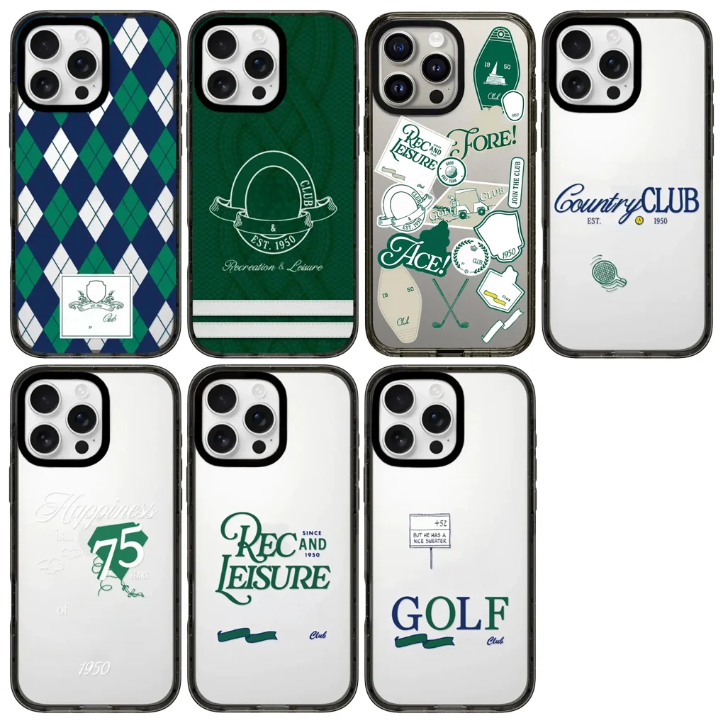 

Cartoon Club 2.0 Acrylic Black Border Magnetic Phone Case Cover for IPhone 16 15 14 13 12 Pro Max Case