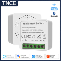 TNCE Tuya WiFi MiNi Smart Switch 16A 1/2 way Relay Control Timer Wireless Switch APP Remote Control Work With Alexa Google Home