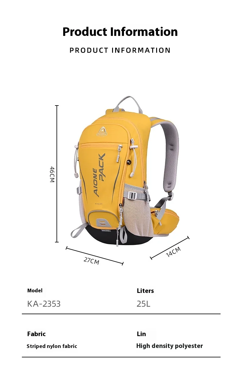 Aione Leichter Wanderrucksack, 25 l, Wander-Tagesrucksack, leichter Fahrradrucksack, atmungsaktiver Tagesrucksack für Damen und Herren – Detail 8