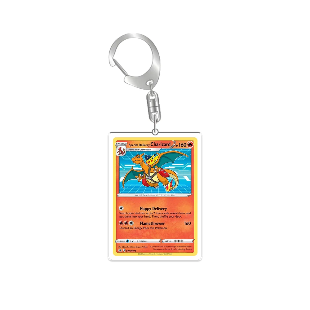 For Pokemon Acrylic Key Chain Charizard Champions Festival Lugia Charizard Snorlax Anime Peripheral Backpack Pendant Gift