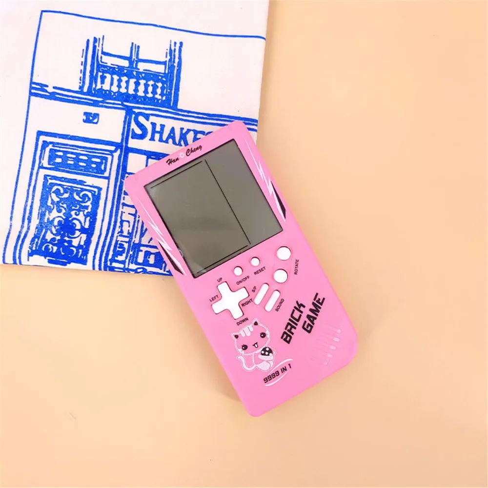 Game Console For Tetris Console Large Screen Retro Handheld Game Console Children\'s Nostalgic Games Machine Kids Puzzle Toy Gift