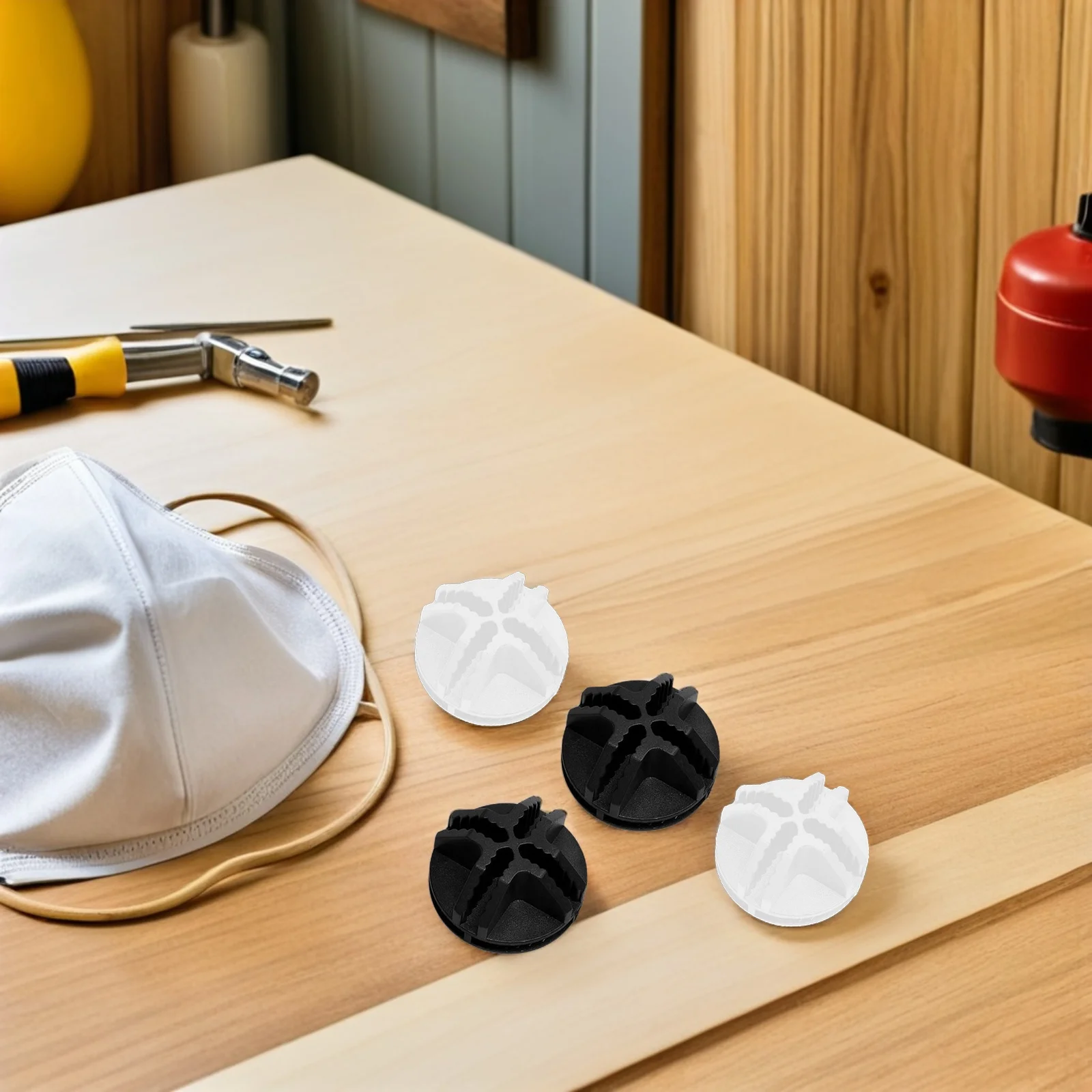 30 قطعة من مشابك التثبيت البلاستيكية للوحات الشبكية، قطع توصيل لخزائن التخزين ورفوف الدولاب وحظائر الحيوانات الأليفة والسياج