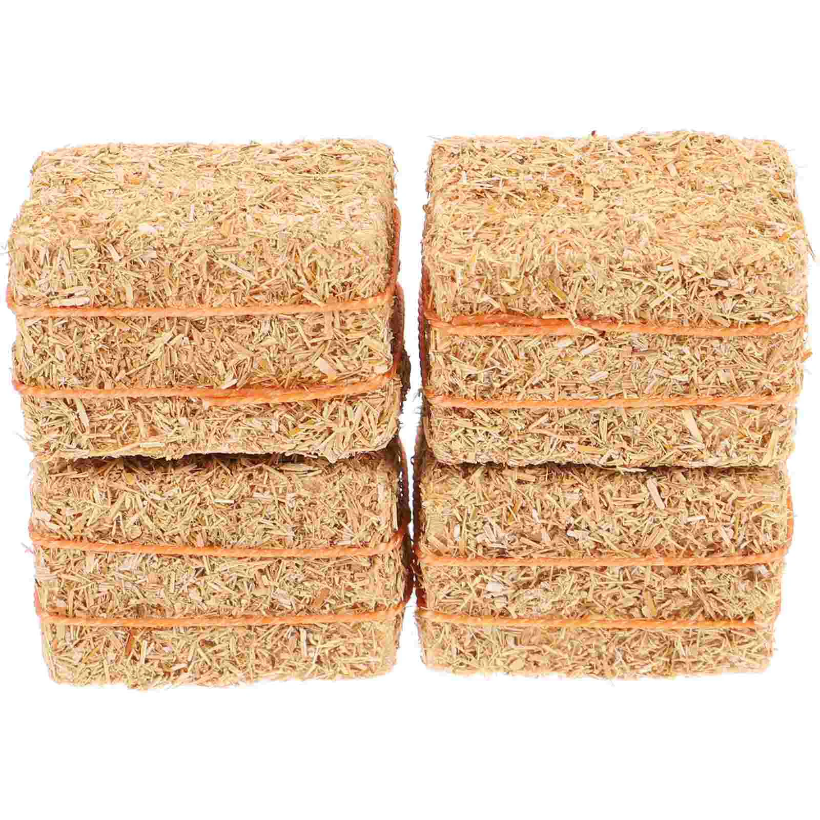 

4 Pcs Mini Size Hay Bales Dollhouse Haystack Toy Miniature Prop Furniture Stacks of Girl