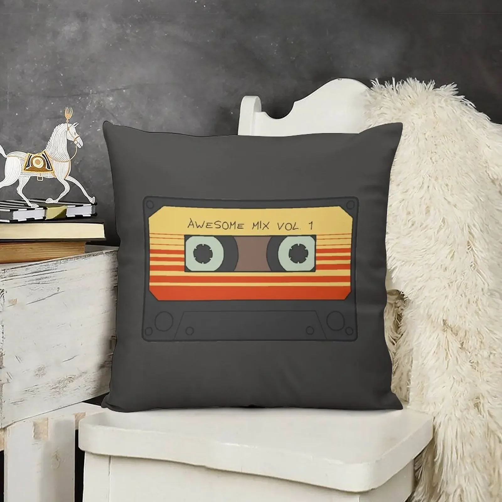 

Awesome Mix vol.1 Throw Pillow New year Cushion Child autumn decoration pillow