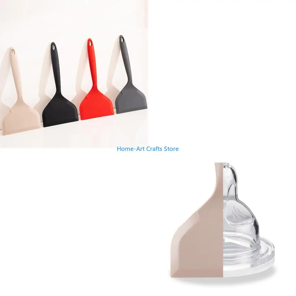 Y3NA Kitchen Spatula Dishwasher Safe Silicone Tool For Omelette Pizza Steak Flipping Heat Resistant Cooking Utensils