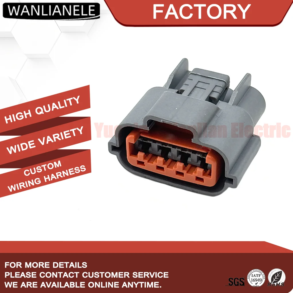 50 Sets 6098-0144 4 Pin Waterproof Female Connector 62E-4S-1 2.3mm 20A Fit Nissan RB SR CAS Sensor Oxygen Sensor