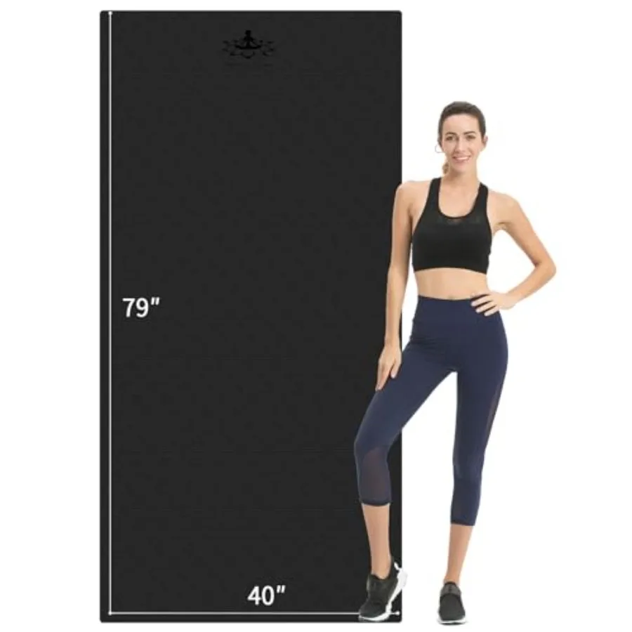 

Extra Long TPE Yoga Mat 79" x 40" x 1/2" Thick Non-slip Exercise Mat for Home Gym Use Yoga Pilates Fitness and Workouts