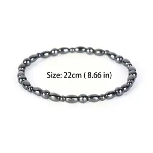 Obsidian Black Stone natürlicher Fußkettchen für Männer und Frauen, magnetischer Charme, Schmuckgeschenke, Gesundheitswesen, Gewicht verlieren, Mädchen, 22 cm 8 Hauptverkäufe der Magnetkäse - №8