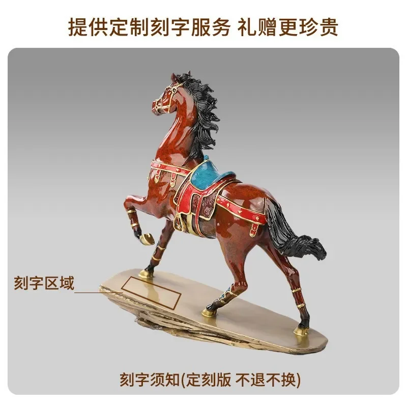 Selection of horse ornaments, zodiac horse to success, office decoration, high-end gifts, living room craft opening