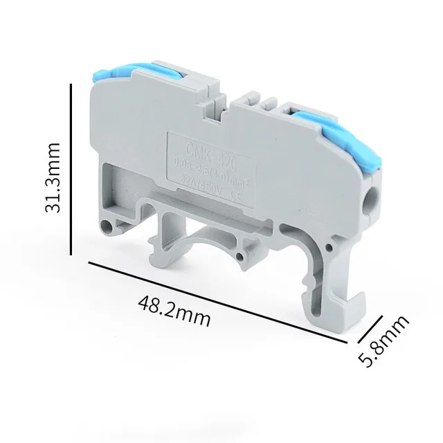 New Arrival Push In Wire Connector 2.5mm Electric Cable Widely available Terminals Quick Wire Din Rail Connector