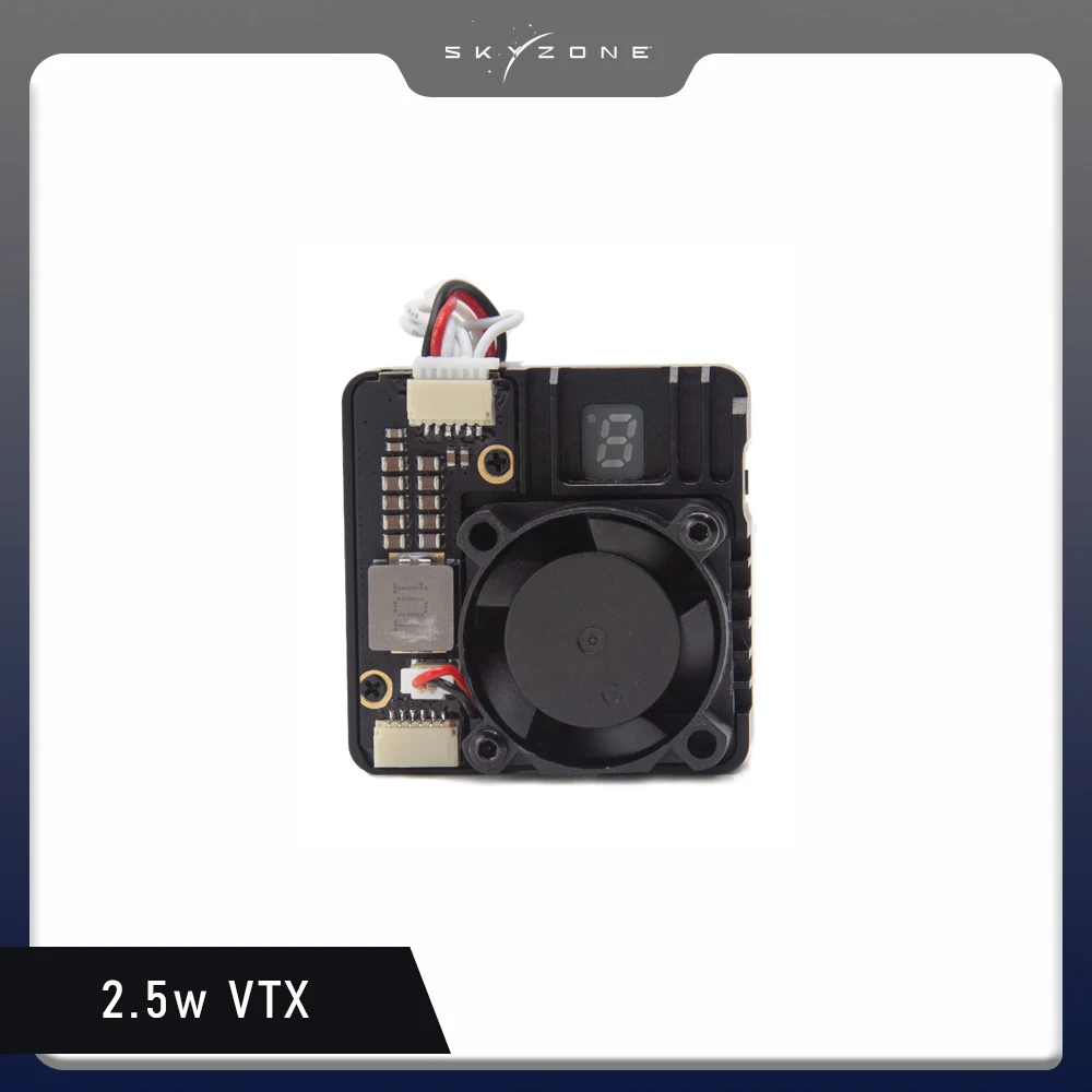 

SKYZONE TX2501 5.8G 2.5W VTX FPV Video Transmitter CNC shell 56CH High Power Support 5G with antenna for Long Range fpv drone
